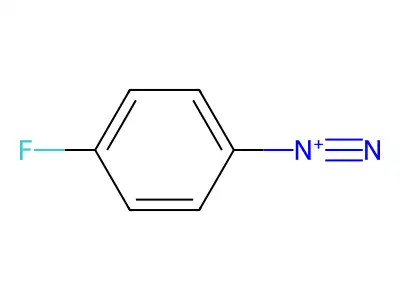 4-Fluorobenzenediazonium structure