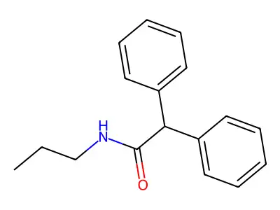 2,2-diphenyl-N-propylacetamide structure
