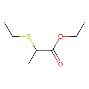 2-(乙硫基)丙酸乙酯 structure