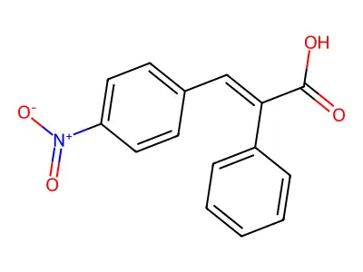 3-(4-Nitrophenyl)-2-phenylacrylic acid structure