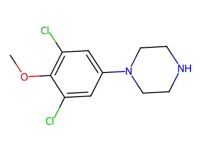 1-(3,5-Dichloro-4-methoxyphenyl)piperazine structure
