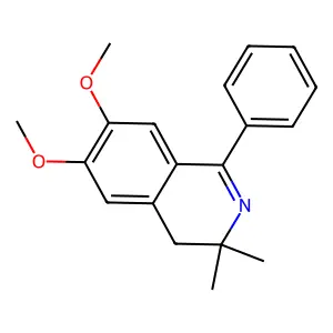 6,7-dimethoxy-3,3-dimethyl-1-phenyl-4H-isoquinoline structure
