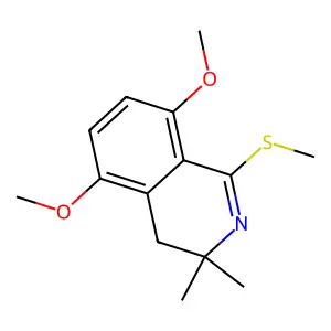 5,8-Dimethoxy-3,3-dimethyl-1-(methylsulfanyl)-3,4-dihydroisoquinoline structure