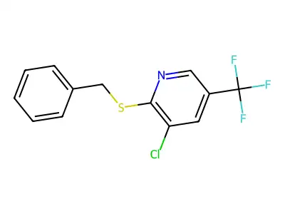 2-(Benzylsulfanyl)-3-chloro-5-(trifluoromethyl)pyridine structure