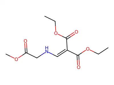 Diethyl 2-{[(2-methoxy-2-oxoethyl)amino]methylene}malonate structure