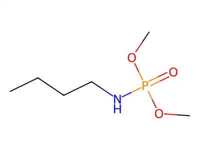 Phosphoramidic acid, butyl-, dimethyl ester structure