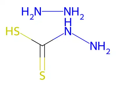 Hydrazinecarbodithioic acid, compd. with hydrazine (1:1) structure