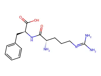 2-[[2-Amino-5-(diaminomethylideneamino)pentanoyl]amino]-3-phenylpropanoic acid structure