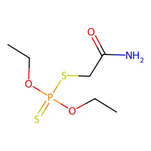Phosphorodithioic acid, O,O-diethyl ester, S-ester with 2-mercaptoacetamide structure
