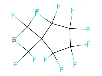 Cyclopentane, octafluorobis(trifluoromethyl)- structure
