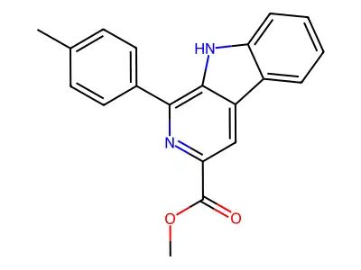 methyl 1-(4-methylphenyl)-9H-beta-carboline-3-carboxylate structure