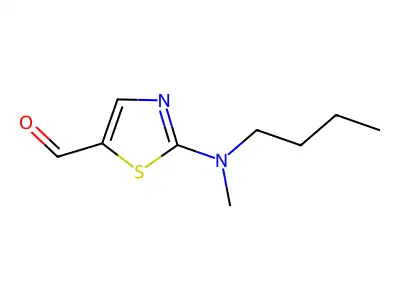 2-[Butyl(methyl)amino]-1,3-thiazole-5-carbaldehyde structure