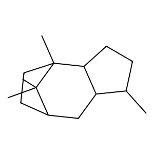 4,7-Methanoazulene, decahydro-1,4,9,9-tetramethyl- structure