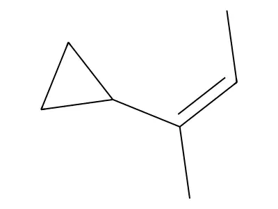 2-Cyclopropyl-2-butene, (2Z)- structure