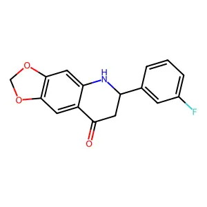 6-(3-Fluorophenyl)-6,7-dihydro-[1,3]dioxolo[4,5-G]quinolin-8(5H)-one structure