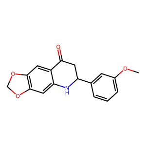 (R)-6-(3-Methoxy-phenyl)-6,7-dihydro-5H-[1,3]dioxolo[4,5-g]quinolin-8-one structure