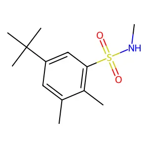 5-tert-butyl-N,2,3-trimethylbenzenesulfonamide structure