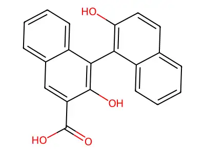 2,2'-Dihydroxy-[1,1'-binaphthalene]-3-carboxylic acid structure