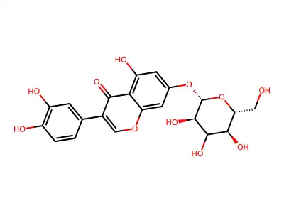 Luteolin 7-O-glucoside structure