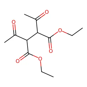 1,4-Diethyl 2,3-diacetylbutanedioate structure