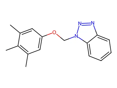 1-(3,4,5-Trimethylphenoxymethyl)-1H-1,2,3-benzotriazole structure