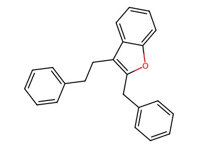 2-Benzyl-3-phenethylbenzofuran structure