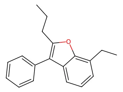 7-Ethyl-3-phenyl-2-propylbenzofuran structure