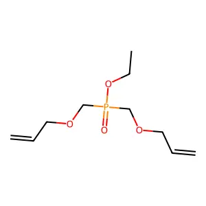 双(烯丙氧甲基)次膦酸乙酯 structure