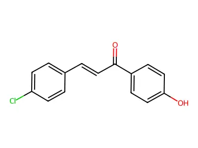 3-(4-Chlorophenyl)-1-(4-hydroxyphenyl)-2-propen-1-one structure