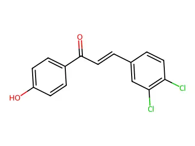 3-(3,4-Dichlorophenyl)-1-(4-hydroxyphenyl)prop-2-en-1-one structure