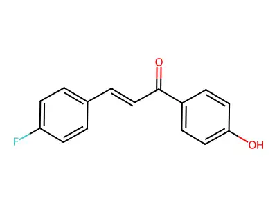 3-(4-Fluorophenyl)-1-(4-hydroxyphenyl)prop-2-en-1-one structure