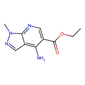 ethyl 4-amino-1-methyl-1H-pyrazolo[3,4-b]pyridine-5-carboxylate structure