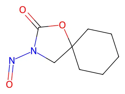 3-Nitroso-1-oxa-3-azaspiro[4.5]decan-2-one structure