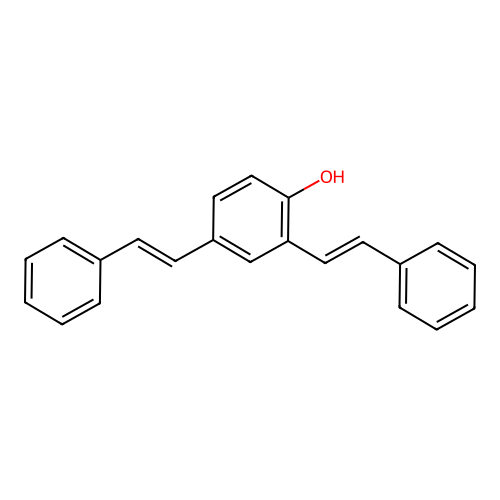 2,4-Distyrylphenol structure
