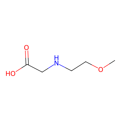 2-[(2-Methoxyethyl)amino]acetic acid structure