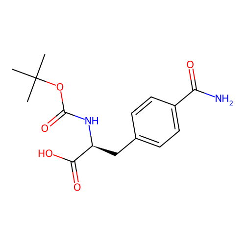 Boc-L-4-Carbamoylphenylalanine structure