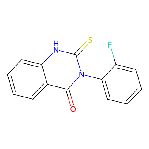 3-(2-fluorophenyl)-2-thioxo-2,3-dihydroquinazolin-4(1H)-one structure
