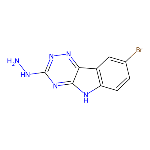8-bromo-3-hydrazinyl-5H-[1,2,4]triazino[5,6-b]indole structure