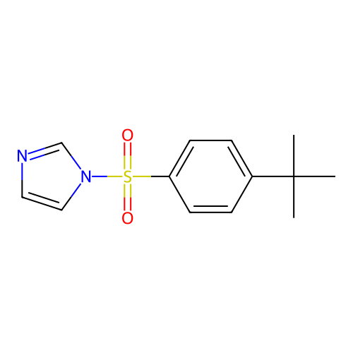 1-[(4-tert-butylphenyl)sulfonyl]-1H-imidazole structure