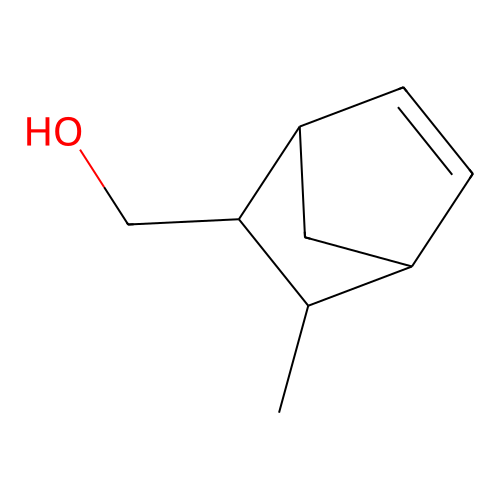 5-endo-(Hydroxymethyl)-6-exo-methylbicyclo[2.2.1]hept-2-ene structure