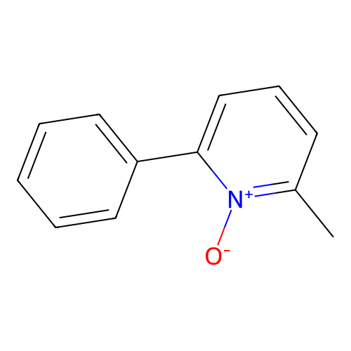 2-phenyl-6-methyl-pyridine-N-oxide structure