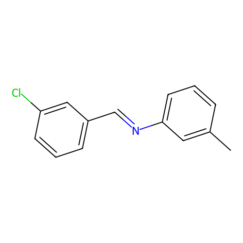 N-[(E)-(3-chlorophenyl)methylidene]-3-methylaniline structure