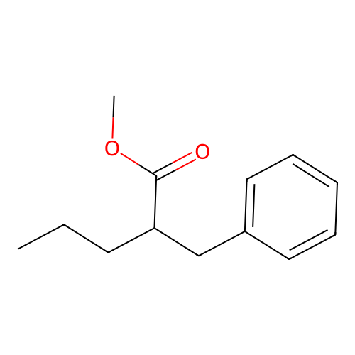 Methyl 2-benzylpentanoate structure