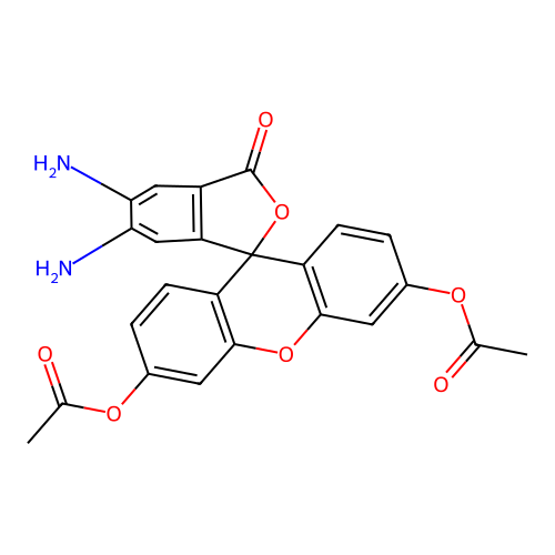 4,5-Diaminofluorescein diacetate structure