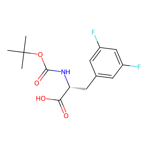 Boc-3,5-difluoro-D-phenylalanine structure