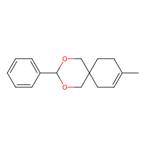9-Methyl-3-phenyl-2,4-dioxaspiro[5.5]undec-8-ene structure