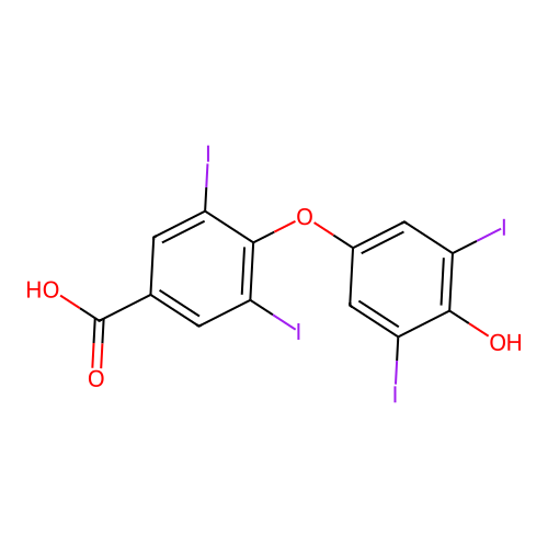 3,3',5,5'-Tetraiodothyroformic acid structure