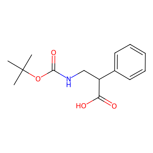 3-(((Tert-butoxy)carbonyl)amino)-2-phenylpropanoic acid structure