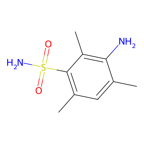 3-Amino-2,4,6-trimethylbenzenesulfonamide structure