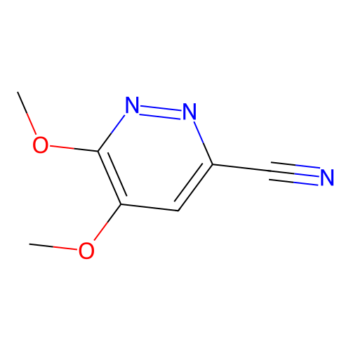 5,6-Dimethoxy-3-pyridazinecarbonitrile structure
